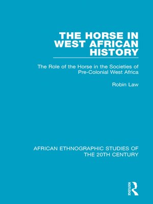 cover image of The Horse in West African History